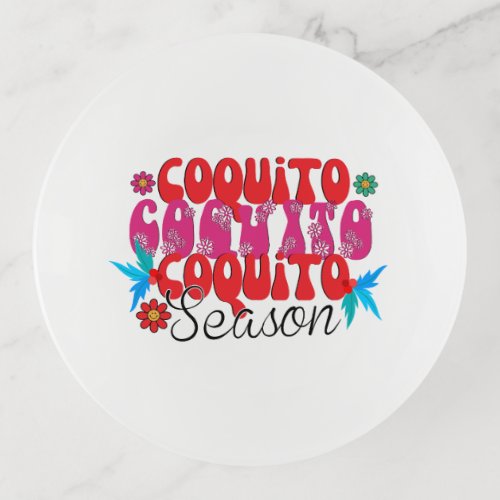 Coquito Season national coquito day Trinket Tray