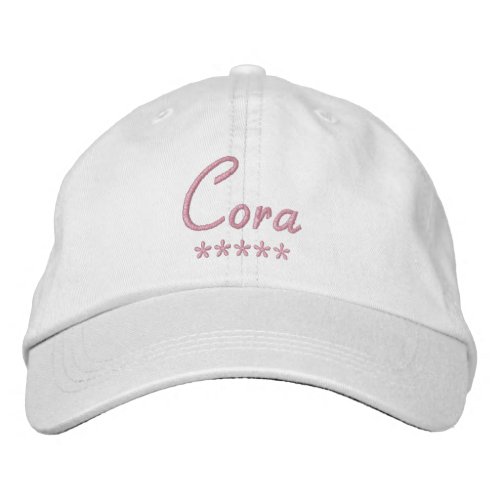 Cora Name Embroidered Baseball Cap