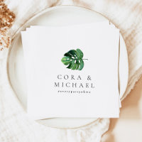 CORA Tropical Beach Palm Leaf Destination Wedding
