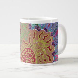 "Coral" Abstract Art Large Coffee Mug