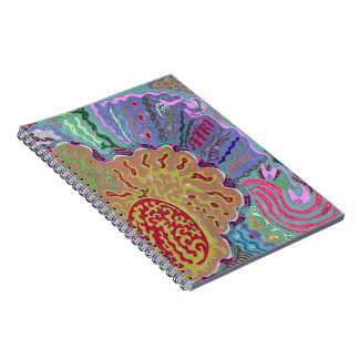 "Coral" Abstract Art Notebook