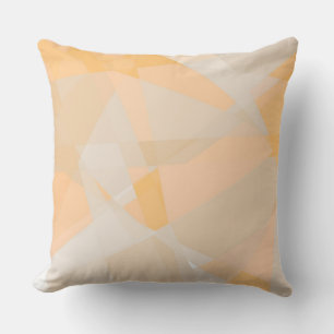 Coral Abstract Throw Pillow
