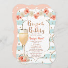 Coral and Aqua Brunch and Bubbly Bridal Shower