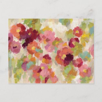 Coral And Emerald Garden Postcard by wildapple at Zazzle