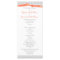Coral and Grey Zigzag Pattern Wedding Program