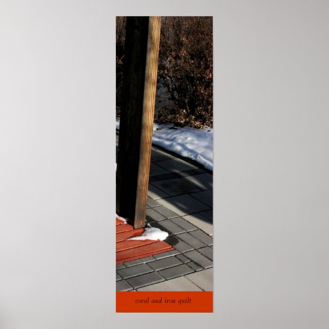 Coral and Iron Quilt Poster (Front)