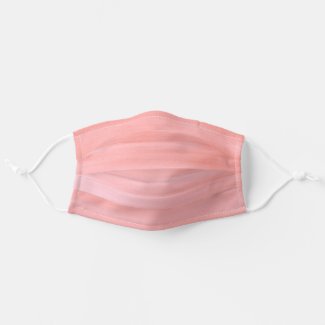 Coral and Peach Pink Streaks Cloth Face Mask
