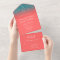 Coral and Teal Ombre Glitter Wedding
