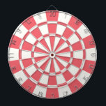 Coral And White Dart Board<br><div class="desc">Coral And White Dart Board</div>