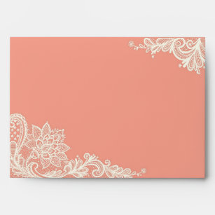 coral envelopes zazzle