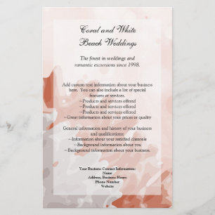 Coral and White Reef Flyer