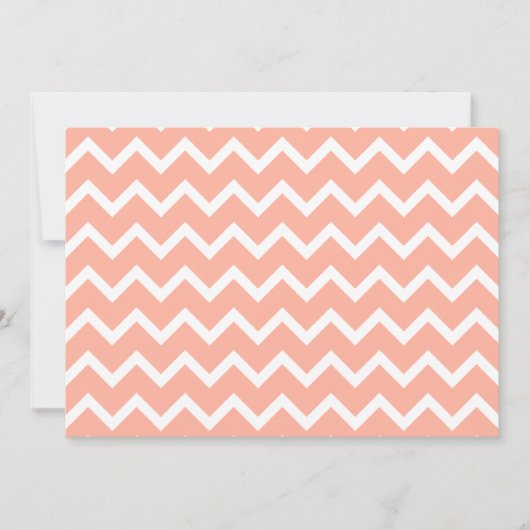 Coral and White Zig Zag Pattern. (Front)