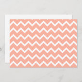 Coral and White Zig Zag Pattern. (Front/Back)