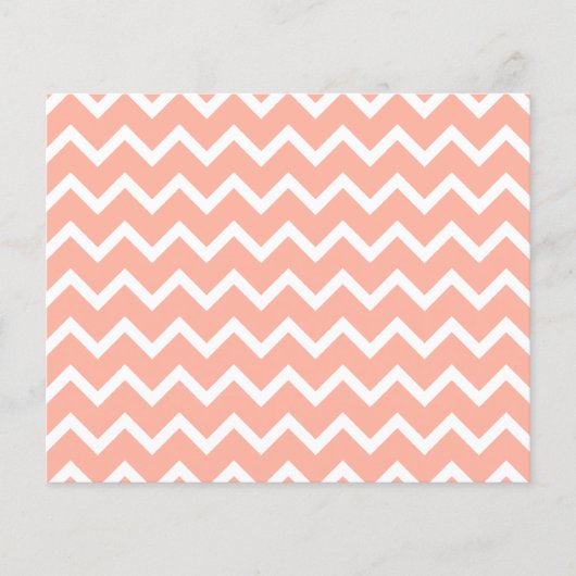 Coral and White Zig Zag Pattern. (Front)