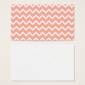 Coral and White Zig Zag Pattern. (Front & Back)