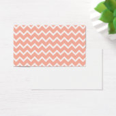 Coral and White Zig Zag Pattern. (Desk)