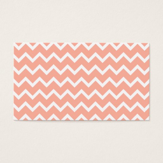 Coral and White Zig Zag Pattern. (Front)