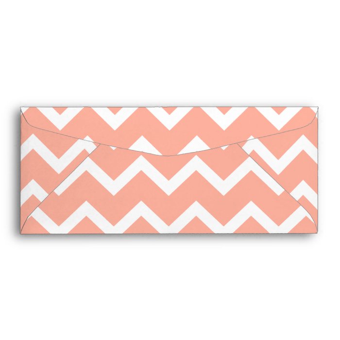 zig zag pattern design in coral pink and white chevron stripes.