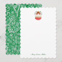 Coral Angel Note Card