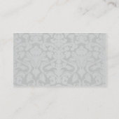 Coral, Aqua, and Gray Damask Placecards (Back)