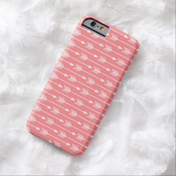 Coral Arrows Pattern Barely There Iphone 6 Case by heartlockedcases at Zazzle