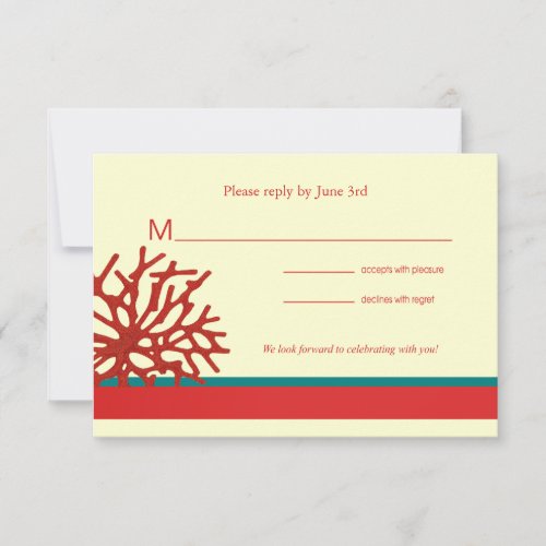 Coral Beach RSVP Response Card