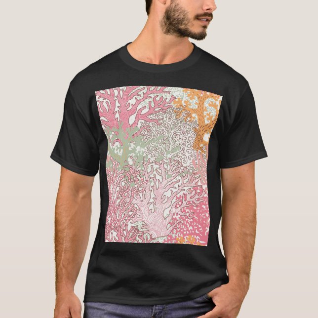 Coral Beauty: Underwater Pattern Wonderland. T-Shirt (Front)