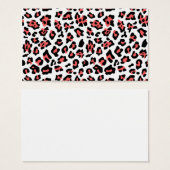 Coral Black Leopard Animal Print Pattern (Front & Back)