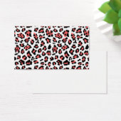 Coral Black Leopard Animal Print Pattern (Desk)