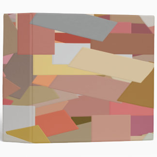 Coral Blocks 3 ring binder