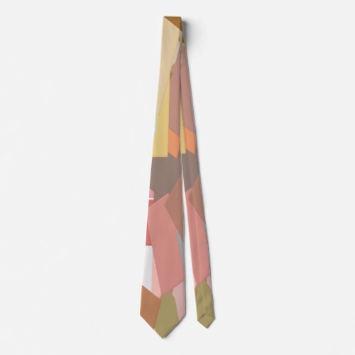 Coral Blocks necktie