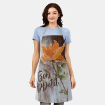 Coral Blooms All-Over Print Apron