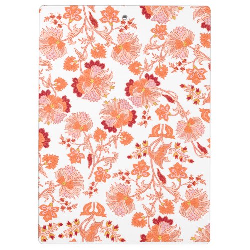 "Coral Blossom" Artistic Hardcover Spiral Clipboard