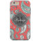Coral Bohemian Paisley Custom Monogram