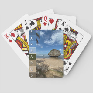 Coral Boulder - Bathsheba, Barbados Poker Cards