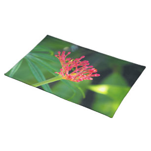 Coral Bush in bloom Cloth Placemat