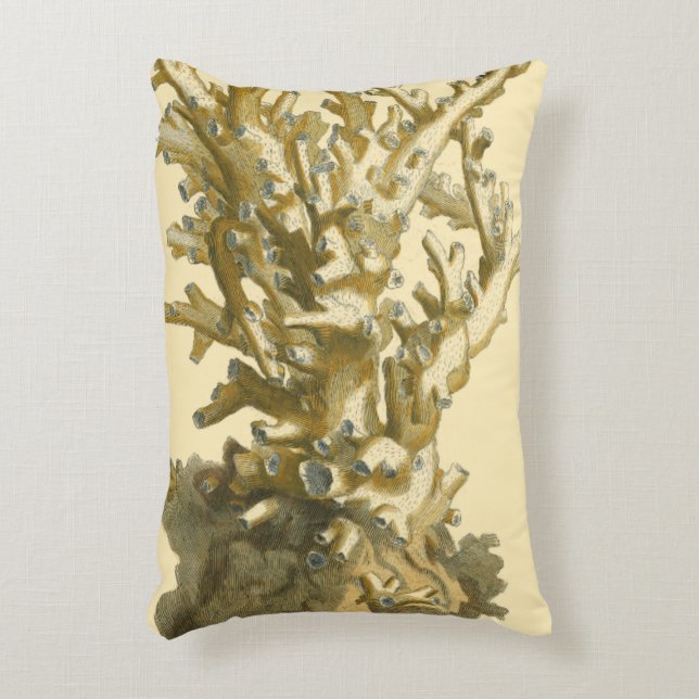 Coral by the Sea Decorative Pillow (Front(Vertical))