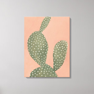 Coral Cacti Canvas Print