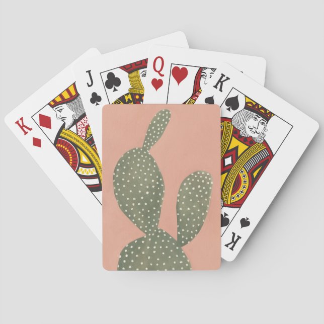 Coral Cacti Poker Cards (Back)