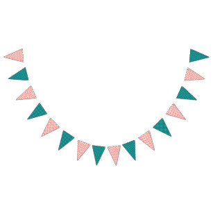 Coral Polkadot And Stripes Welcome Home New Baby Bunting Banner Garland Coral Polkadot And Stripes Welcome Home New Baby Bunting Banner Garland