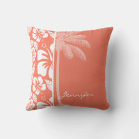 Coral color cheap pillow