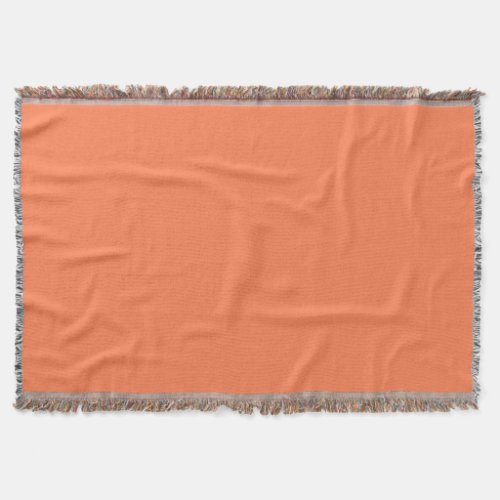 Coral-Colored Throw Blanket