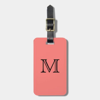 Coral Coral Luggage Tag by dawnfx at Zazzle