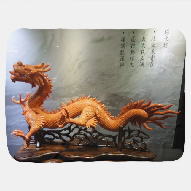 Coral Crafted Dragon Baby Blanket (Horizontal)