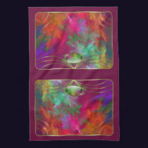 Coral Depths Kitchen Towel
