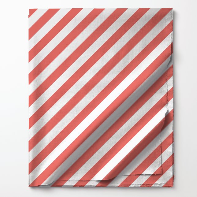 Coral Diagonal Stripes Pattern Fabric (Creator Uploaded)