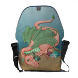 Coral Dragon Ocean Fantasy Courier Bag at Zazzle
