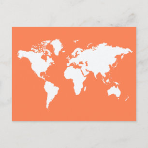 Coral Elegant World Postcard