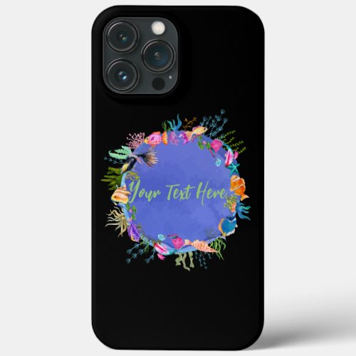 Coral Fish Blue Ocean iPhone 13 Pro Max Case