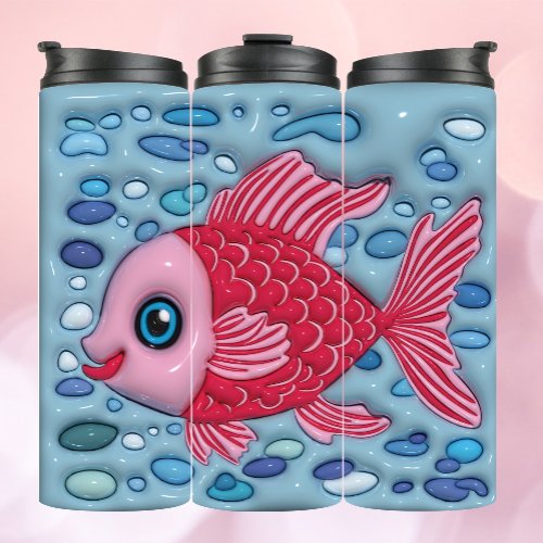 Coral Fish Tranquil 3D Inflated Effect Tumbler